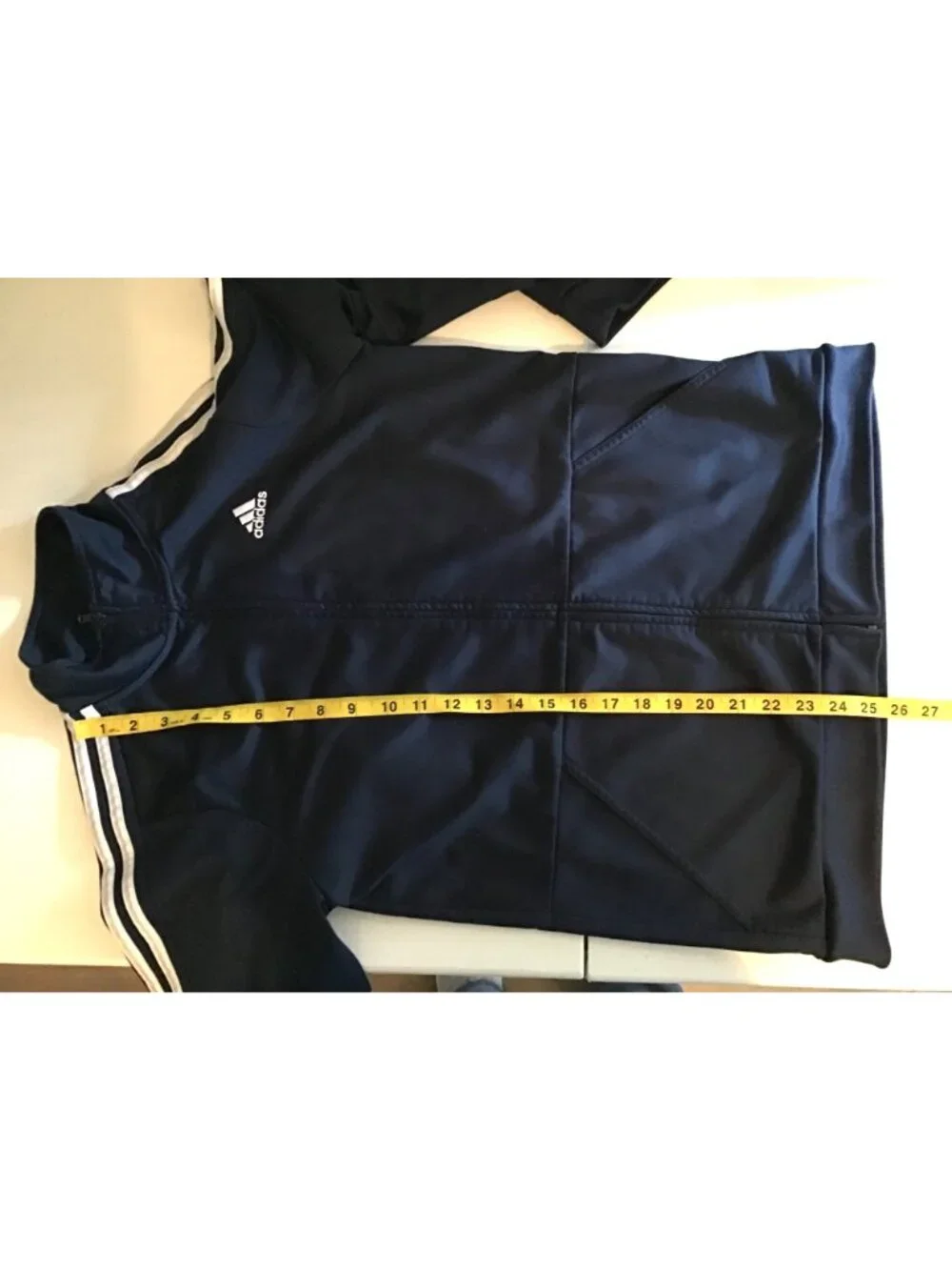 ADIDAS- BOYS BLUE LIGHT WEIGHT TRACK ZIP-UP JACKET SIZE YOUTH X-LARGE (18/20)